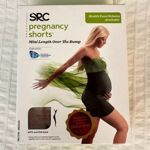 SRC PREGNANCY SHORTS - MINI OVER THE BUMP (Black, Medium)
